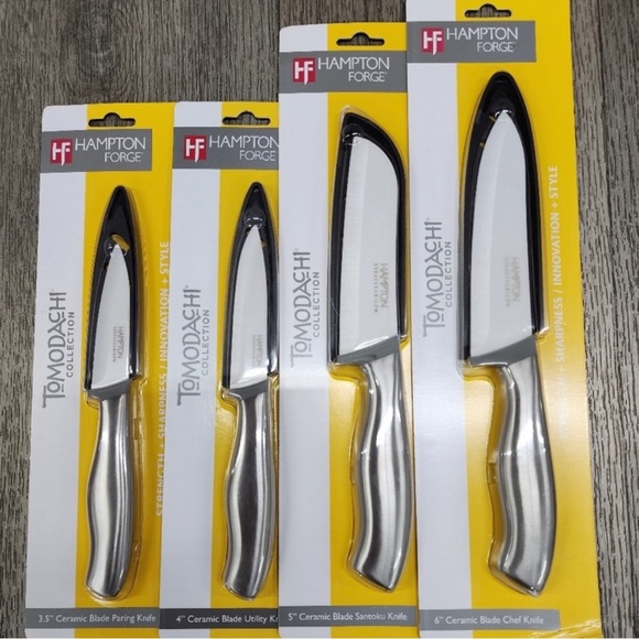 $30 - Hampton Forge Tomodacho Collection 4 piece Ceramic Blades - Picture 1 of 6